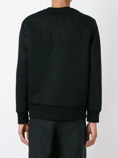 Neil Barrett 'thunder' Sweatshirt In Black