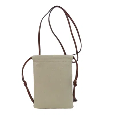 Pre-owned Burberry Beige Canvas Pochette Shoulder Bag ()