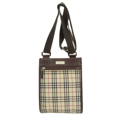 Pre-owned Burberry Beige Canvas Shoulder Bag ()