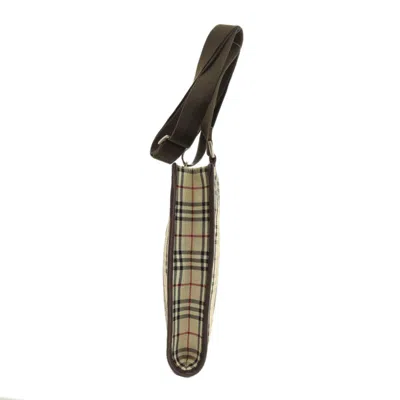 Pre-owned Burberry Beige Canvas Shoulder Bag ()
