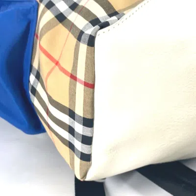 Pre-owned Burberry Beige Leather Backpack ()