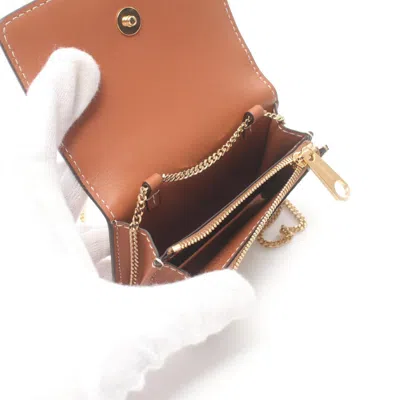 Pre-owned Burberry Beige Multi-color Coated Canvas Coin Purse/coin Case () In Beige, Multi-color