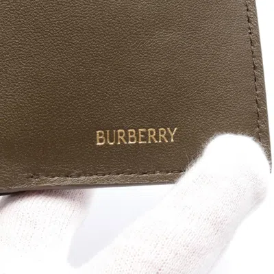 Pre-owned Burberry Beige Multi-color Coated Canvas Pvc Wallet (tri-fold) () In Beige, Multi-color
