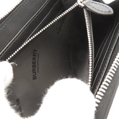 Pre-owned Burberry Black Leather Long Wallet (bi-fold) ()