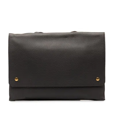 Pre-owned Burberry Black Leather Shoulder Bag ()