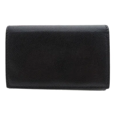 Pre-owned Burberry Black Leather Wallet (bi-fold) ()