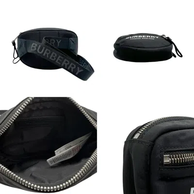 Pre-owned Burberry Black Nylon Fanny Pack Sling Bag ()