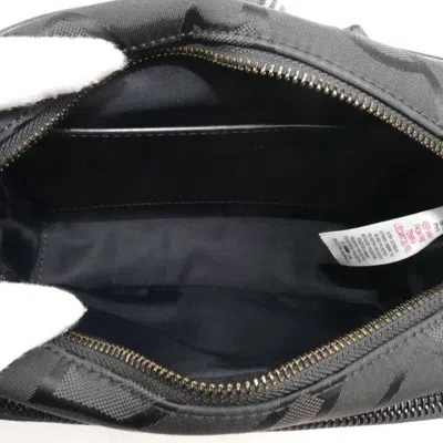 Pre-owned Burberry Black Polyester Cotton Leather Shoulder Bag ()