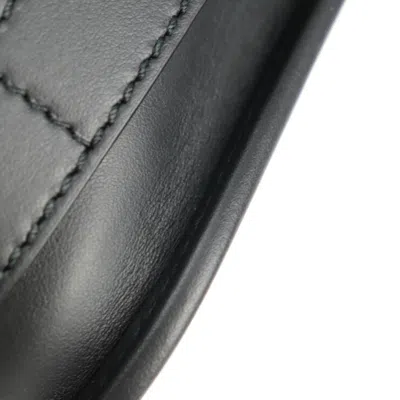 Pre-owned Burberry Black White Leather Handbag Shoulder Bag () In Black, White