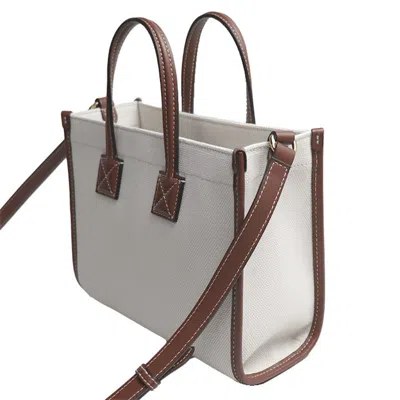 Pre-owned Burberry Brown Canvas Leather Shoulder Bag ()