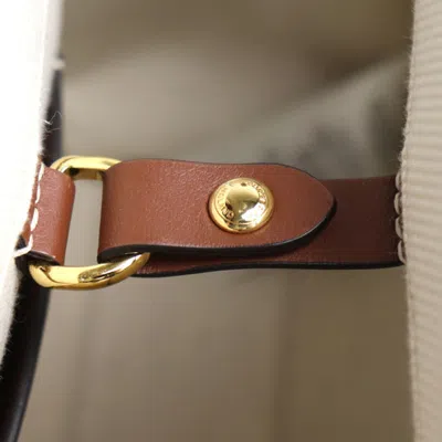 Pre-owned Burberry Brown Canvas Leather Shoulder Bag ()
