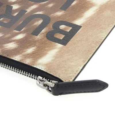 Pre-owned Burberry Brown Leather Clutch Bag ()