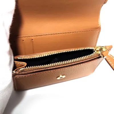 Pre-owned Burberry Brown Leather Wallet (tri-fold) ()