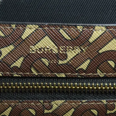 Pre-owned Burberry Brown Red Color White Pvc Tote Bag () In Brown, Red Color, White