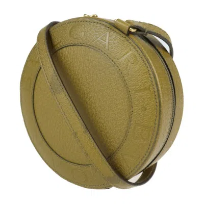 Pre-owned Bvlgari B.zero1 Green Khaki Leather Handbag Pochette Pouch Shopping Bag Shoulder Bag () In Green, Khaki