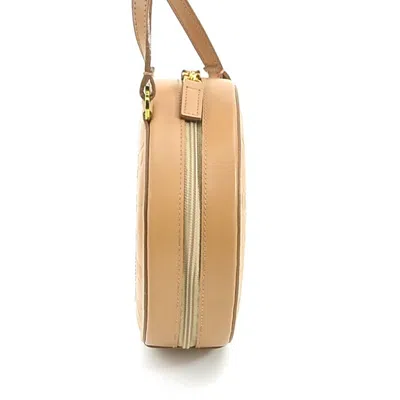 Pre-owned Bvlgari Beige Canvas Leather Shoulder Bag ()