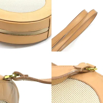 Pre-owned Bvlgari Beige Canvas Leather Shoulder Bag ()