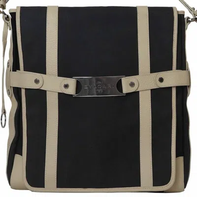 Pre-owned Bvlgari Black Canvas Shoulder Bag ()