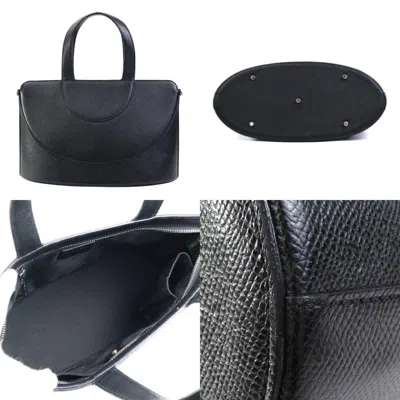 Pre-owned Bvlgari Black Leather Handbag Shoulder Bag ()