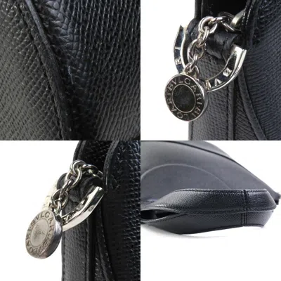 Pre-owned Bvlgari Black Leather Handbag Shoulder Bag ()