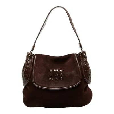 Pre-owned Bvlgari Brown Canvas Leather Shoulder Bag ()