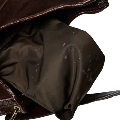 Pre-owned Bvlgari Brown Canvas Leather Shoulder Bag ()