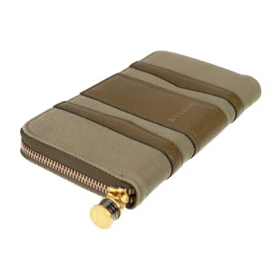 Pre-owned Bvlgari Brown Khaki Canvas Coin Purse/coin Case () In Brown, Khaki