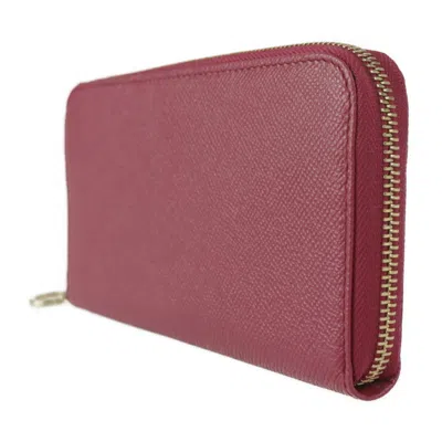 Pre-owned Bvlgari Amethyst Pink Leather Coin Purse/coin Case () In Amethyst, Pink