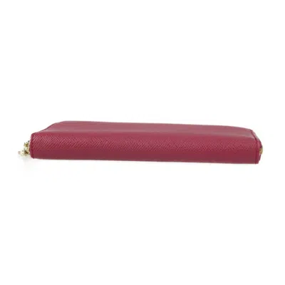 Pre-owned Bvlgari Amethyst Pink Leather Coin Purse/coin Case () In Amethyst, Pink
