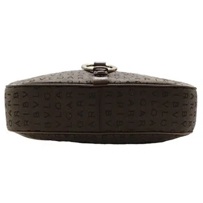 Pre-owned Bvlgari Dark Brown Canvas Shoulder Bag ()