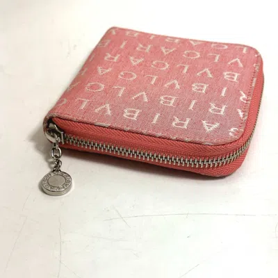 Pre-owned Bvlgari Pink Cloth Wallet (bi-fold) ()