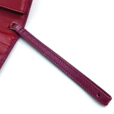 Pre-owned Bvlgari Pink Leather Wallet (bi-fold) ()
