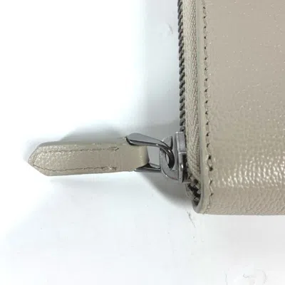 Pre-owned Bvlgari White Leather Long Wallet (bi-fold) ()