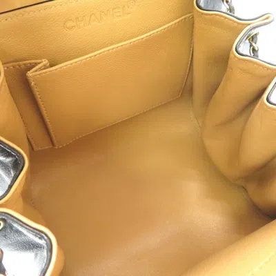 Pre-owned Chanel 2.55 Black Brown Leather Shoulder Bag () In Black, Brown