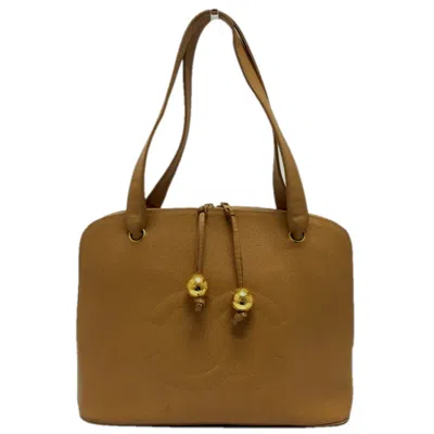 Pre-owned Chanel Beige Leather Tote Bag ()