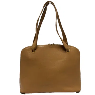 Pre-owned Chanel Beige Leather Tote Bag ()