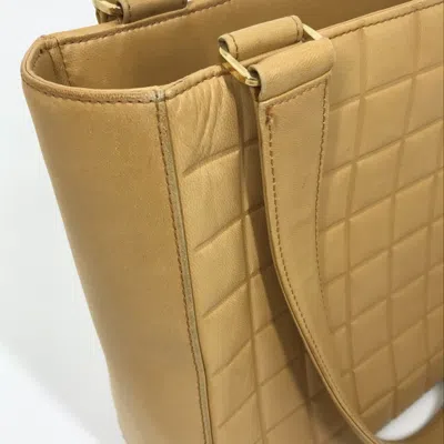 Pre-owned Chanel Beige Leather Tote Bag ()