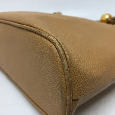 Pre-owned Chanel Beige Leather Tote Bag ()