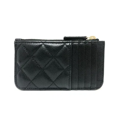 Pre-owned Chanel Black Caviar Leather Coin Purse/coin Case ()