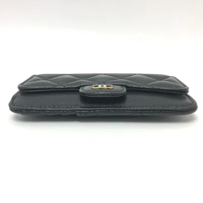 Pre-owned Chanel Black Caviar Leather Coin Purse/coin Case ()