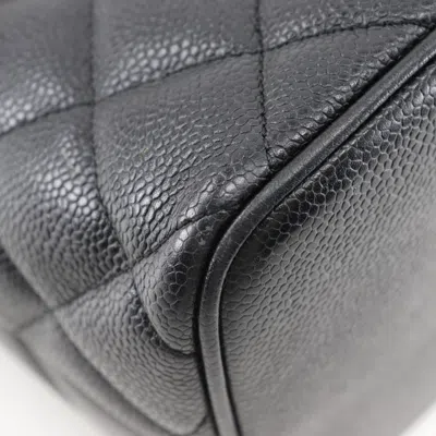 Pre-owned Chanel Black Caviar Leather Tote Bag ()