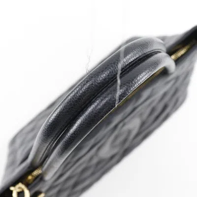 Pre-owned Chanel Black Caviar Leather Tote Bag ()