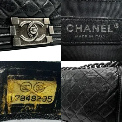 Pre-owned Chanel Black Leather Shoulder Bag ()