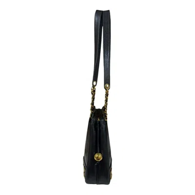 Pre-owned Chanel Black Leather Tote Bag ()