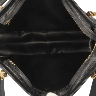 Pre-owned Chanel Black Leather Tote Bag ()