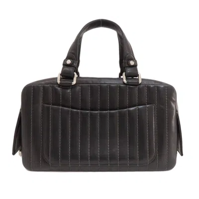 Pre-owned Chanel Black Leather Tote Bag ()