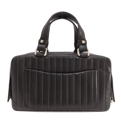 Pre-owned Chanel Black Leather Tote Bag ()