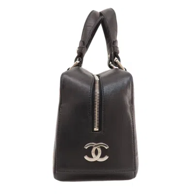 Pre-owned Chanel Black Leather Tote Bag ()