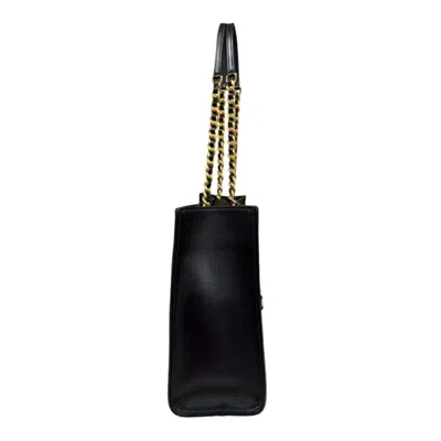 Pre-owned Chanel Black Leather Tote Bag ()