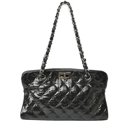 Pre-owned Chanel Black Patent Leather Tote Bag ()